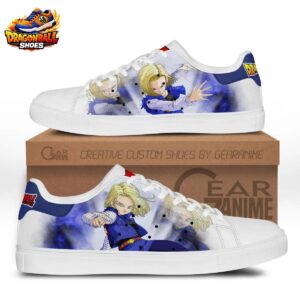 Android 18 Blue Aura Court Shoes Dragon Ball Battle Art