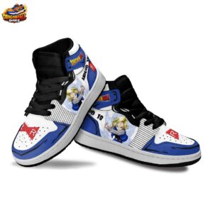 Android 18 High-Top Leather Sneakers Dragon Ball Epic Anime Gift For Fans 1