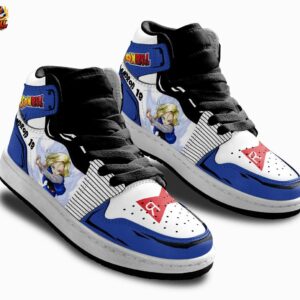Android 18 High-Top Leather Sneakers Dragon Ball Epic Anime Gift For Fans 2