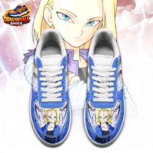 Android 18 Low-Top Leather Sneakers Dragon Ball Legendary Anime Gift For Fans 1