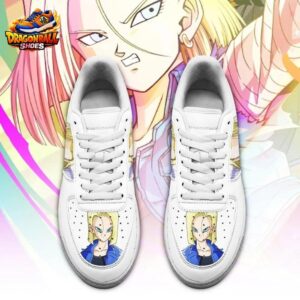 Android 18 Low-Top Leather Sneakers Dragon Ball Premium Otaku Fashion Shoes 1