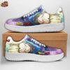 White Pastel Portrait Low-Top Leather Dragon Ball Z Android 18 Shoes