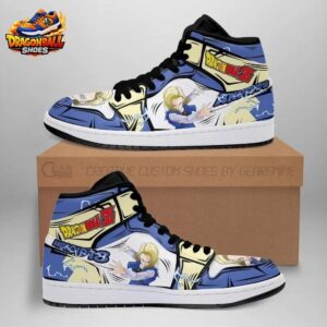 Android High-Top Leather Sneakers Dragon Ball Stylish Anime Gift For Fans 1