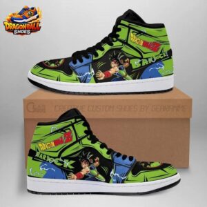 Green Black Bardock High-Top Leather Dragon Ball Z Shoes