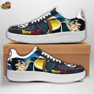 Black Blue Saiyan Armor Low-Top Leather Sneakers Dragon Ball Z Bardock Shoes