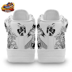 Bardock Mid-Top Street Dragon Ball Unique Anime Shoes For Fans 2