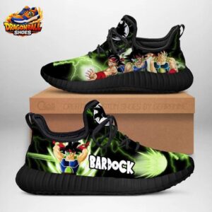 Bardock Green Lightning Reze Sneakers – Black Saiyan Dragon Ball Shoes
