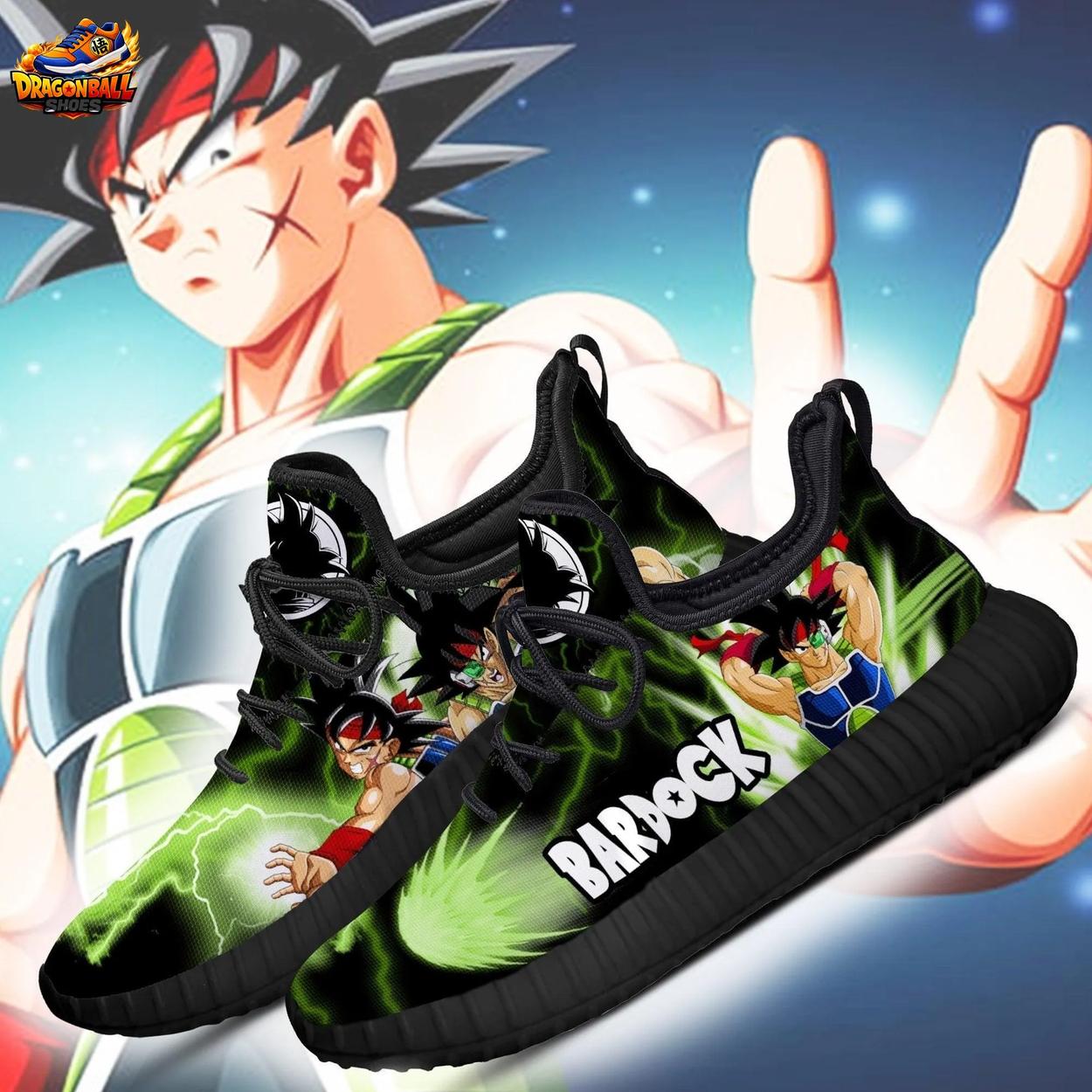 Bardock Green Lightning Reze Sneakers – Black Saiyan Dragon Ball Shoes Bardock Green Lightning Reze Sneakers – Black Saiyan Dragon Ball Shoes