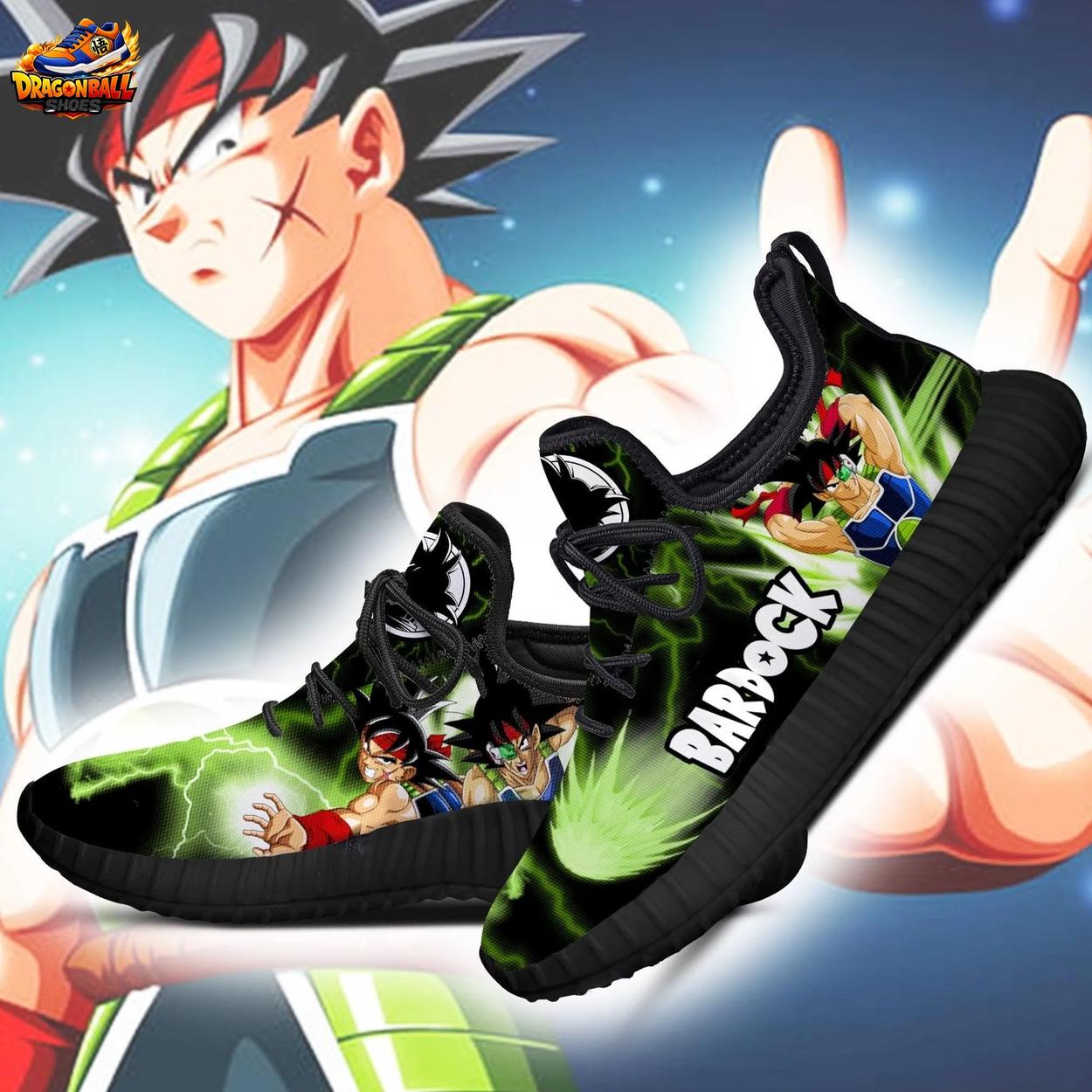 Bardock Green Lightning Reze Sneakers – Black Saiyan Dragon Ball Shoes Bardock Green Lightning Reze Sneakers – Black Saiyan Dragon Ball Shoes