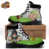 Broly Purple Combat Boots – Green Accent Dragon Ball Anime Footwear