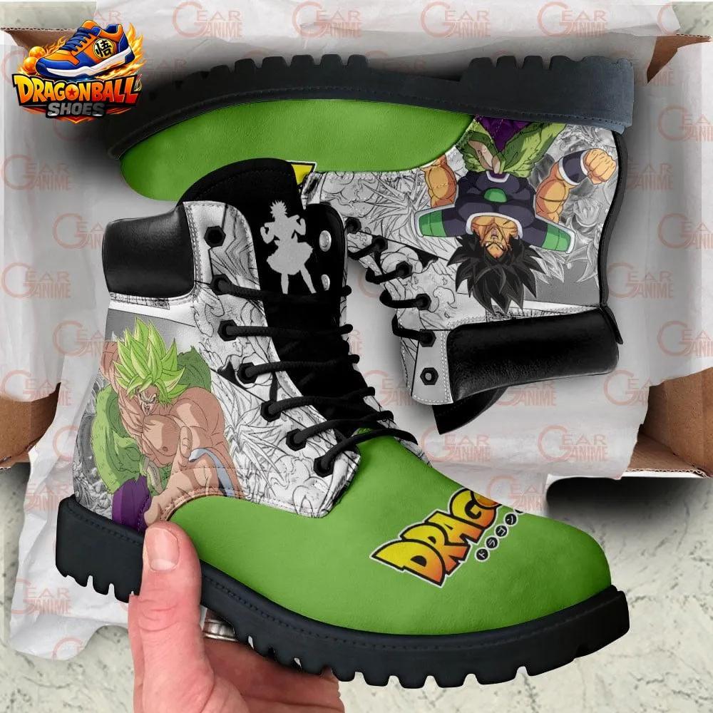 Broly Dual Form Combat Boots – Green Manga Dragon Ball Anime Footwear Broly Dual Form Combat Boots – Green Manga Dragon Ball Anime Footwear