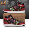 Broly Crimson Ink Slip-On Shoes – Red Sun Dragon Ball Canvas Sneakers