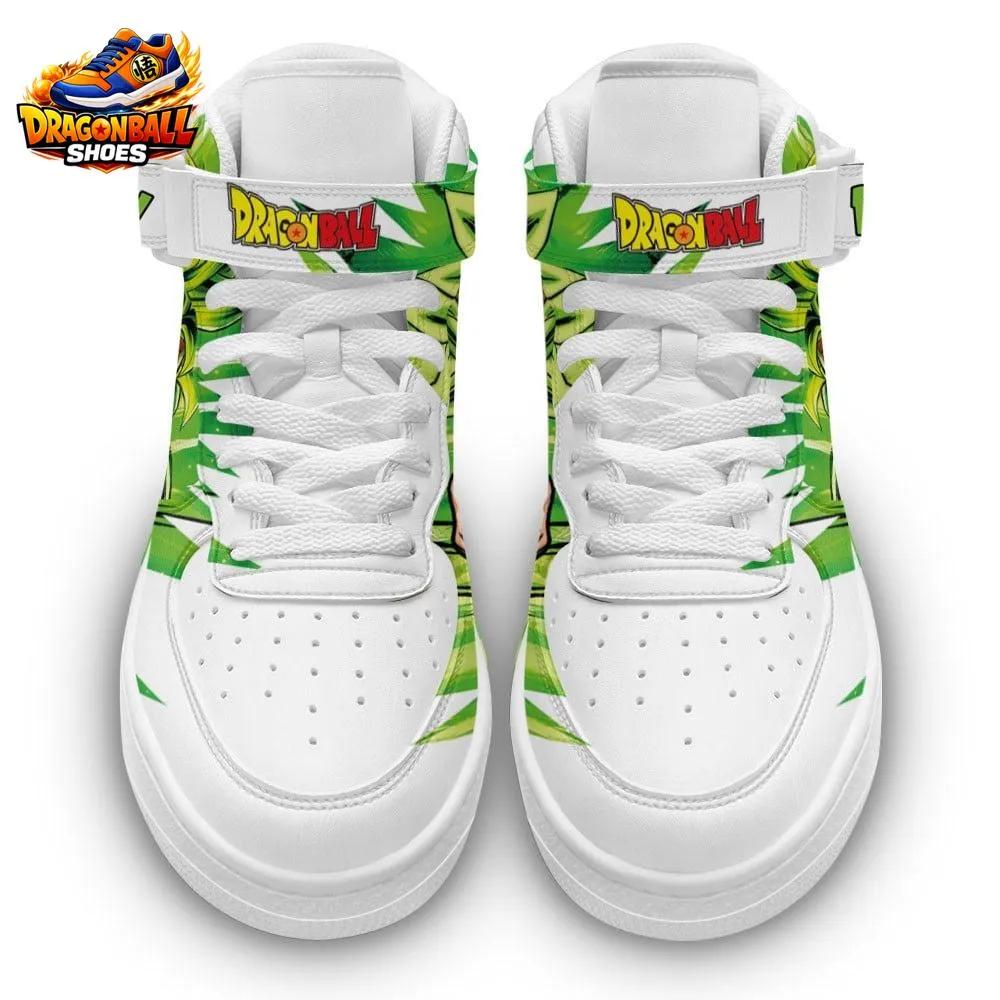 Legendary Super Saiyan Broly Green Mid-Top Street Sneakers Legendary Super Saiyan Broly Green Mid-Top Street Sneakers