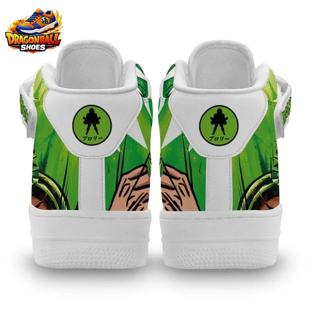 Legendary Super Saiyan Broly Green Mid-Top Street Sneakers Legendary Super Saiyan Broly Green Mid-Top Street Sneakers