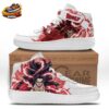 Broly Crimson Aura High-Top Leather Sneakers with Saiyan Battle Artwork