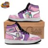 Bulma Pink Manga Combat Boots with Dragon Ball Character Artwork