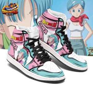 Bulma High-Top Leather Sneakers Dragon Ball Unique Otaku Fashion Shoes 2