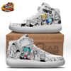 Goku Vegeta Manga Mid-Top Shoes – Black White Dragon Ball Sneakers