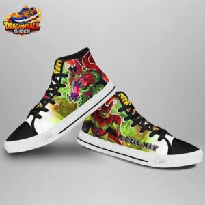 Cell High Tops Canvas Shoes Dragon Ball Custom Anime Shoes For Fans 2