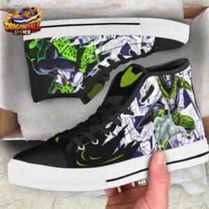 Cell High Tops Canvas Shoes Dragon Ball Exclusive Otaku Fashion Shoes 1
