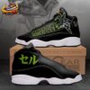Cell Green Manga High Tops Canvas Shoes with Villain Anime Artwork Cell Green Manga High Tops Canvas Shoes with Villain Anime Artwork