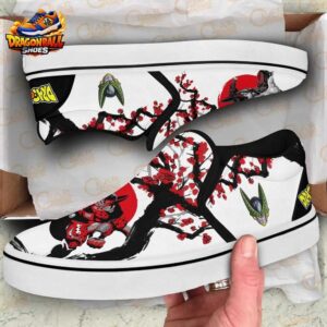 Cell Slip-On Canvas Dragon Ball Premium Custom Anime Sneakers 1