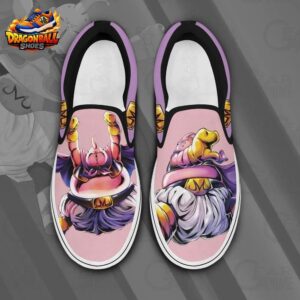 Fat Majin Buu Pink Slip-On Shoes – Dragon Ball Character Canvas Sneakers