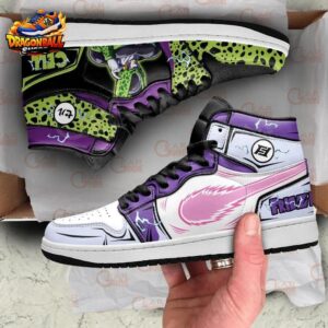 Frieza Perfect Cell High-Top Leather Sneakers Dragon Ball Limited Custom Anime Sneakers 3