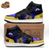 Gogeta Super Saiyan Blue High-Top Leather Sneakers with Fusion Artwork Gogeta Super Saiyan Blue High-Top Leather Sneakers with Fusion Artwork