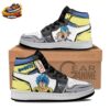 Gogeta Black Gold High-Top Leather Sneakers with Galaxy Artwork Gogeta Black Gold High-Top Leather Sneakers with Galaxy Artwork