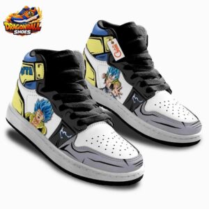Gogeta High-Top Leather Sneakers Dragon Ball Unique Otaku Fashion Shoes 1