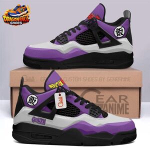 Purple Black Gohan Kanji Retro V4 Dragon Ball Z Shoes
