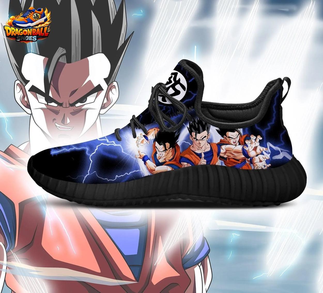 Gohan Blue Lightning Reze Sneakers Energy Battle Art Gohan Blue Lightning Reze Sneakers Energy Battle Art