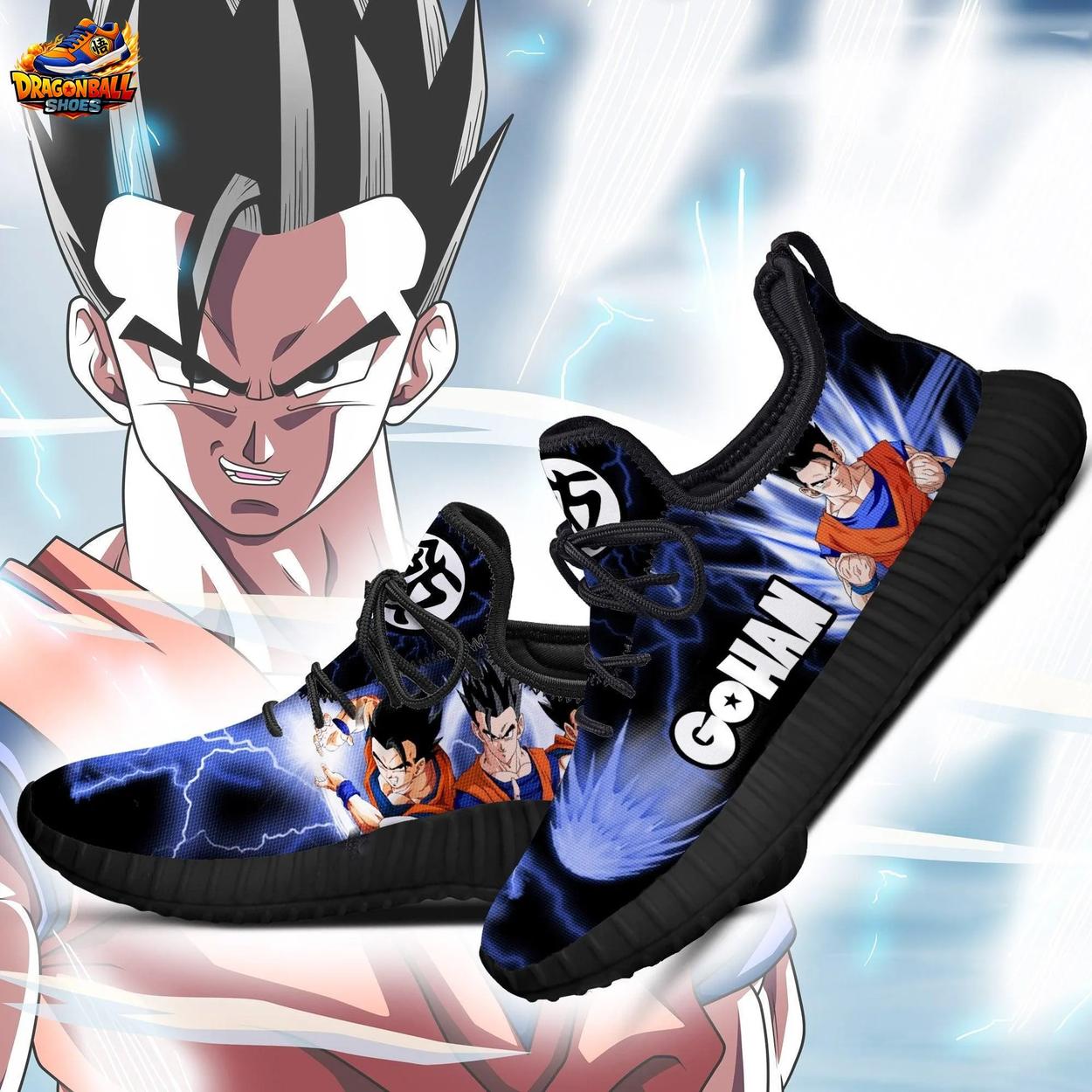 Gohan Blue Lightning Reze Sneakers Energy Battle Art Gohan Blue Lightning Reze Sneakers Energy Battle Art