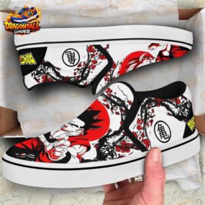 Gohan Slip-On Canvas Dragon Ball Exclusive Custom Anime Sneakers 1