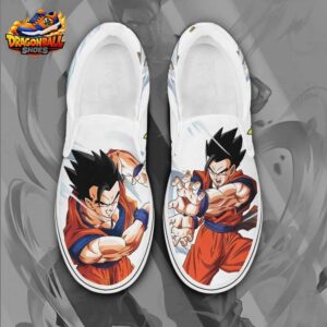 Gohan Orange Gi Slip-On Shoes – White Dragon Ball Canvas Sneakers