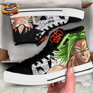 Goku Broly High Tops Canvas Shoes Dragon Ball Unique Anime Gift For Fans 1
