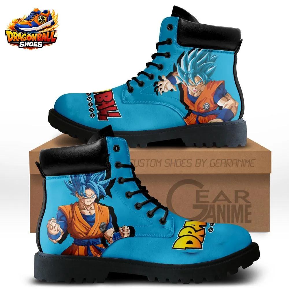 Super Saiyan Blue Goku Combat Boots – Cyan Dragon Ball Anime Footwear Super Saiyan Blue Goku Combat Boots – Cyan Dragon Ball Anime Footwear