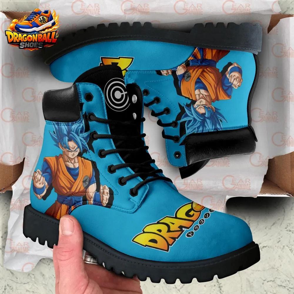 Super Saiyan Blue Goku Combat Boots – Cyan Dragon Ball Anime Footwear Super Saiyan Blue Goku Combat Boots – Cyan Dragon Ball Anime Footwear