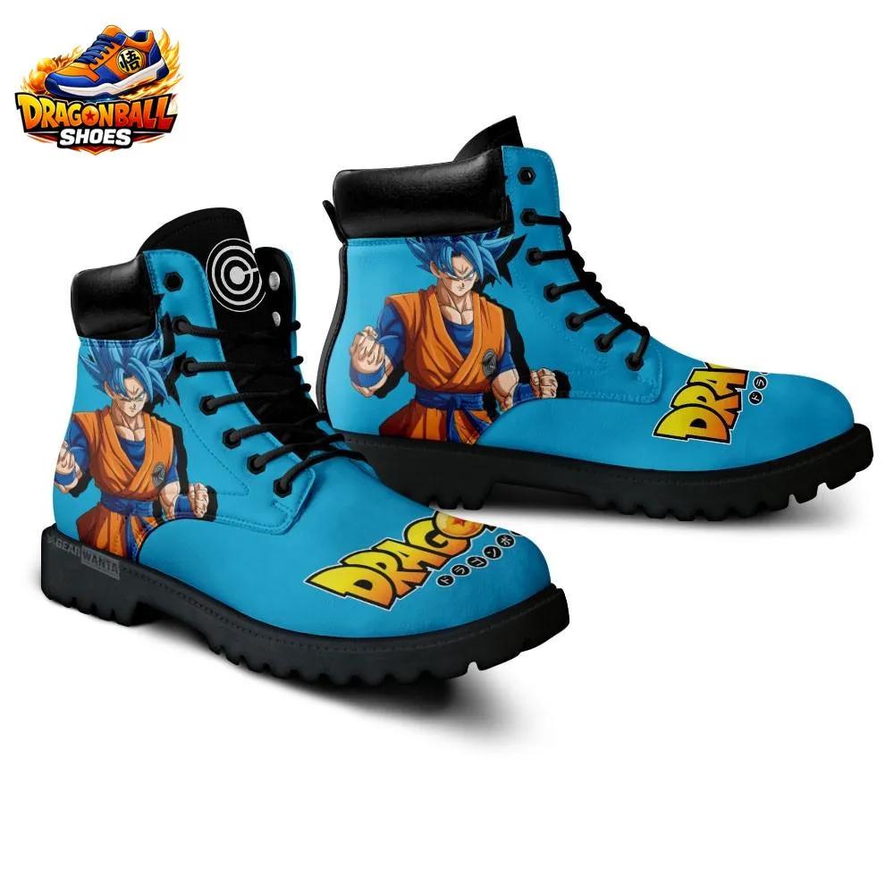 Super Saiyan Blue Goku Combat Boots – Cyan Dragon Ball Anime Footwear Super Saiyan Blue Goku Combat Boots – Cyan Dragon Ball Anime Footwear