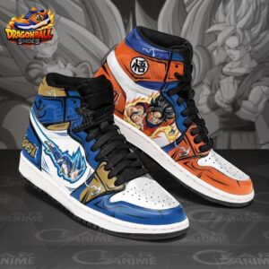 Goku Vegeta High-Top Leather Sneakers Dragon Ball Exclusive Collector Anime Sneakers 3