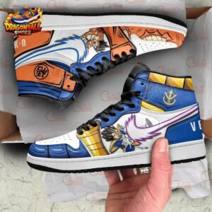 Goku Vegeta High-Top Leather Sneakers Dragon Ball Stylish Anime Gift For Fans 2