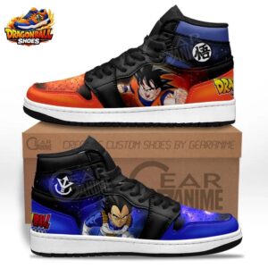 Goku Vegeta Orange Blue Galaxy High-Top Dragon Ball Shoes