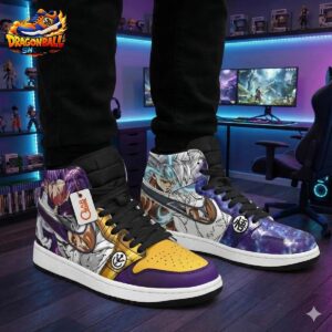Goku Vegeta High-Top Leather Sneakers Dragon Ball Unique Anime Gift For Fans 4