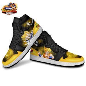 Goku Vegeta High-Top Leather Sneakers Dragon Ball Unique Collector Anime Sneakers 2