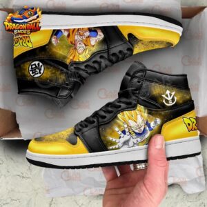 Goku Vegeta High-Top Leather Sneakers Dragon Ball Unique Collector Anime Sneakers 3