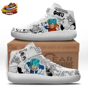 Goku Vegeta Super Saiyan Blue Mid-Top Dragon Ball Shoes