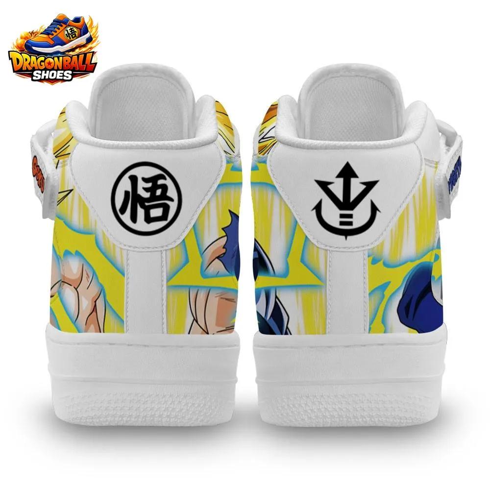 Goku Vegeta Super Saiyan Mid-Top Sneakers – Yellow Blue Dragon Ball Shoes Goku Vegeta Super Saiyan Mid-Top Sneakers – Yellow Blue Dragon Ball Shoes