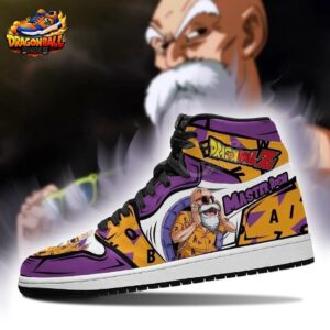 Master Roshi High-Top Leather Sneakers Dragon Ball Unique Otaku Fashion Shoes 2