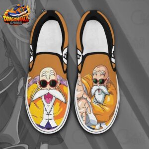 Master Roshi Orange Jacket Slip-On Shoes – Dragon Ball Canvas Sneakers